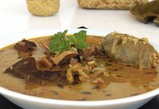 Sopa de morcilla de arroz